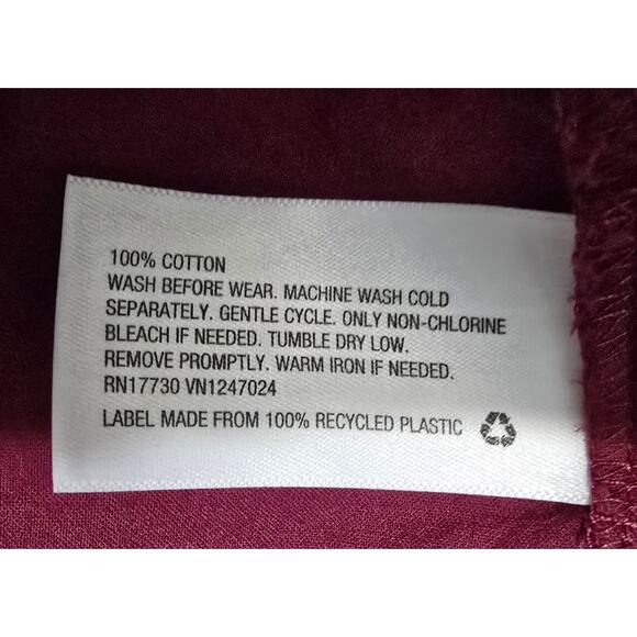 Art Class Burgundy Textured Dot Puff Sleeve Tiered Dress Girls  - Size 4T - Picture 7 of 9